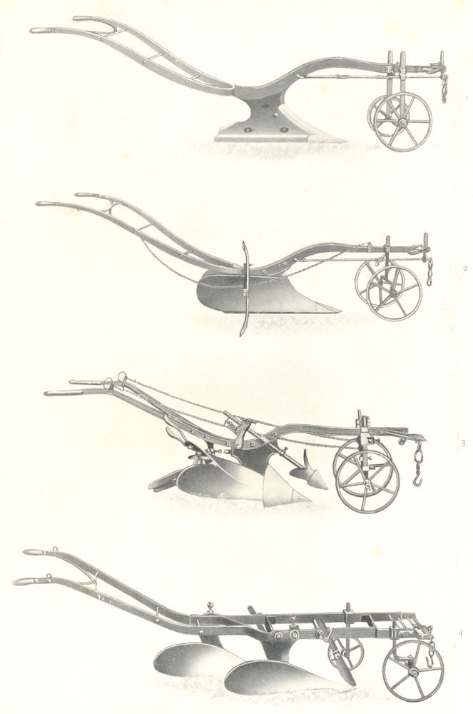 PLOUGHS.Howard Subsoil,Ridging,Expanding Double-furrow Ploug.Ransome Wrest 1912